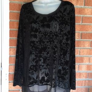 Simply Vera Vera Wang Velvet Burnout Top